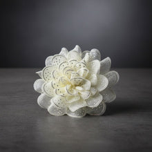 Load image into Gallery viewer, Yellow Camellia Flower Sparkle Brooch Hair Clip
