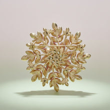 Load image into Gallery viewer, Brooch Large Navy Royal Blue Snowflake Flower Pin
