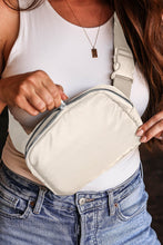 Load image into Gallery viewer, Black Waterproof Zipped Crossbody Chest Bag 20*5*14cm
