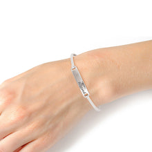 Load image into Gallery viewer, Blessed Silver Hook Bangle
