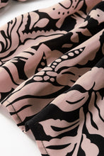 Load image into Gallery viewer, Black Plus Size Floral Printed Puff Sleeve Collared Maxi Dress
