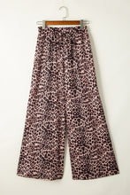 Load image into Gallery viewer, Desert Palm Boho Leopard Wide Leg Pants
