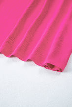 Load image into Gallery viewer, Strawberry Pink Solid Ruffled Sleeve Plus Size Mini Dress
