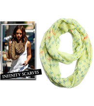 Load image into Gallery viewer, Fish Print Cotton Infinity
