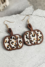 Load image into Gallery viewer, Multicolour Animal Print Pumpkin Shape Drop Earrings

