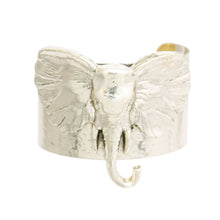 Load image into Gallery viewer, Burnished Gold Elephant Head Cuff
