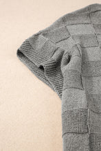 Load image into Gallery viewer, Dusty Pink Lattice Textured Knit Short Sleeve Sweater
