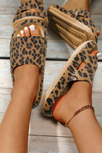 Load image into Gallery viewer, Leopard Print Thick Sole Slip On Slippers
