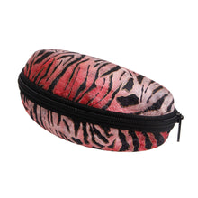 Load image into Gallery viewer, Pink Tiger Stripe Fur Sunglass Case
