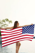 Load image into Gallery viewer, Fiery Red Independent Day Flag Pattern Bath Towel
