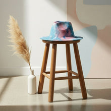 Load image into Gallery viewer, Fedora Blue and Pink Tie Dye Fashion Hat for Women
