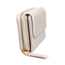 Load image into Gallery viewer, Accordian Wallet Beige Snap Cardholder for Women
