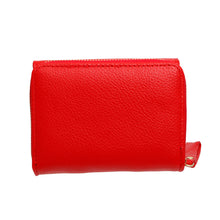 Load image into Gallery viewer, Accordian Wallet Red Snap Cardholder for Women
