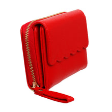 Load image into Gallery viewer, Accordian Wallet Red Snap Cardholder for Women
