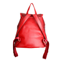 Load image into Gallery viewer, Backpack Red Croc Flap Bag Set for Women
