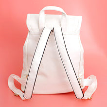 Load image into Gallery viewer, Backpack White Croc Flap Bag Set for Women

