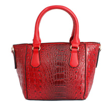 Load image into Gallery viewer, Red Croc Tote Pouch Set
