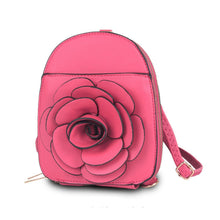 Load image into Gallery viewer, Fuchsia Flower Mini Backpack

