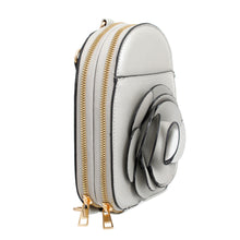 Load image into Gallery viewer, Mini Backpack Silver Flower Wallet Bag For Women
