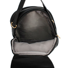 Load image into Gallery viewer, Backpack Black Rounded Small Handbag for Women
