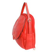 Load image into Gallery viewer, Backpack Red Rounded Small Handbag for Women
