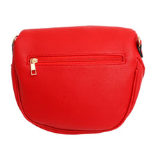 Load image into Gallery viewer, Crossbody Red Love Zipper Saddle Bag for Women
