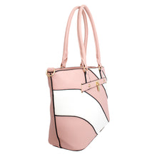 Load image into Gallery viewer, Tote Pink and White Stripe Handbag for Women
