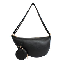 Load image into Gallery viewer, Crossbody Black Round Pouch Bag Set for Women
