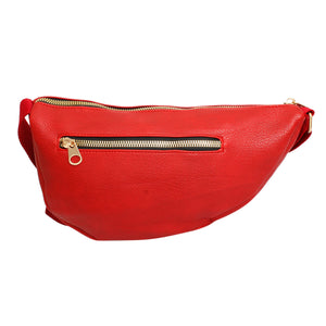 Crossbody Red Round Pouch Bag Set for Women