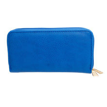 Load image into Gallery viewer, Zipper Wallet Blue Soft Grain for Women
