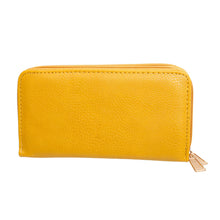 Load image into Gallery viewer, Zipper Wallet Mustard Soft Grain for Women
