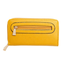 Load image into Gallery viewer, Zipper Wallet Mustard Soft Grain for Women
