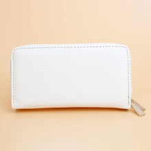 Load image into Gallery viewer, Zipper Wallet White Soft Grain for Women
