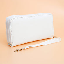 Load image into Gallery viewer, Zipper Wallet White Soft Grain for Women
