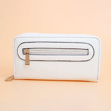Load image into Gallery viewer, Zipper Wallet White Soft Grain for Women
