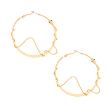 Load image into Gallery viewer, Gold Snake Wrapped Hoops
