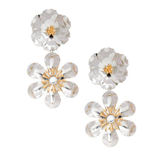 Load image into Gallery viewer, Drop Silver 3D Flower Earrings for Women
