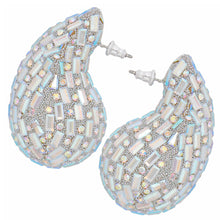 Load image into Gallery viewer, Studs Aurbo Embellished Teardrop Earrings
