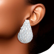 Load image into Gallery viewer, Studs Aurbo Embellished Teardrop Earrings
