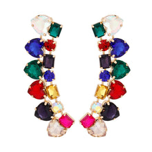 Load image into Gallery viewer, Dangle Multicolor Heart Crystal Earrings Women
