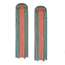 Load image into Gallery viewer, Fringe Red and Green Long Arched Earrings Women
