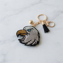 Load image into Gallery viewer, USA Patriotic Eagle Padded Keychain Bag Clip
