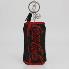 Load image into Gallery viewer, Keychain Black Coke Zero Sparkle Purse Charm
