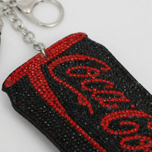 Load image into Gallery viewer, Keychain Black Coke Zero Sparkle Purse Charm
