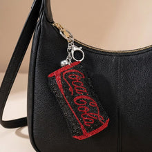 Load image into Gallery viewer, Keychain Black Coke Zero Sparkle Purse Charm
