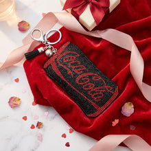Load image into Gallery viewer, Keychain Black Coke Zero Sparkle Purse Charm
