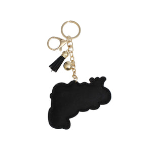 Keychain Glam Queen Fist Padded Charm Clip