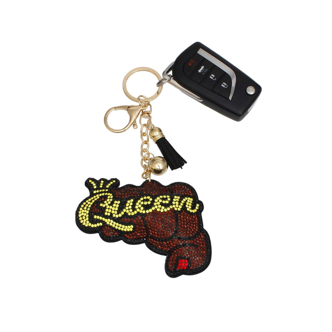 Keychain Glam Queen Fist Padded Charm Clip