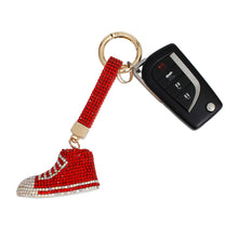 Load image into Gallery viewer, Keychain Red Bling Chucks Charm for Women
