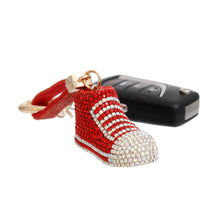 Load image into Gallery viewer, Keychain Red Bling Chucks Charm for Women
